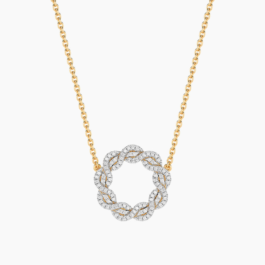 Lab-Grown Family Knot Pendant Necklace