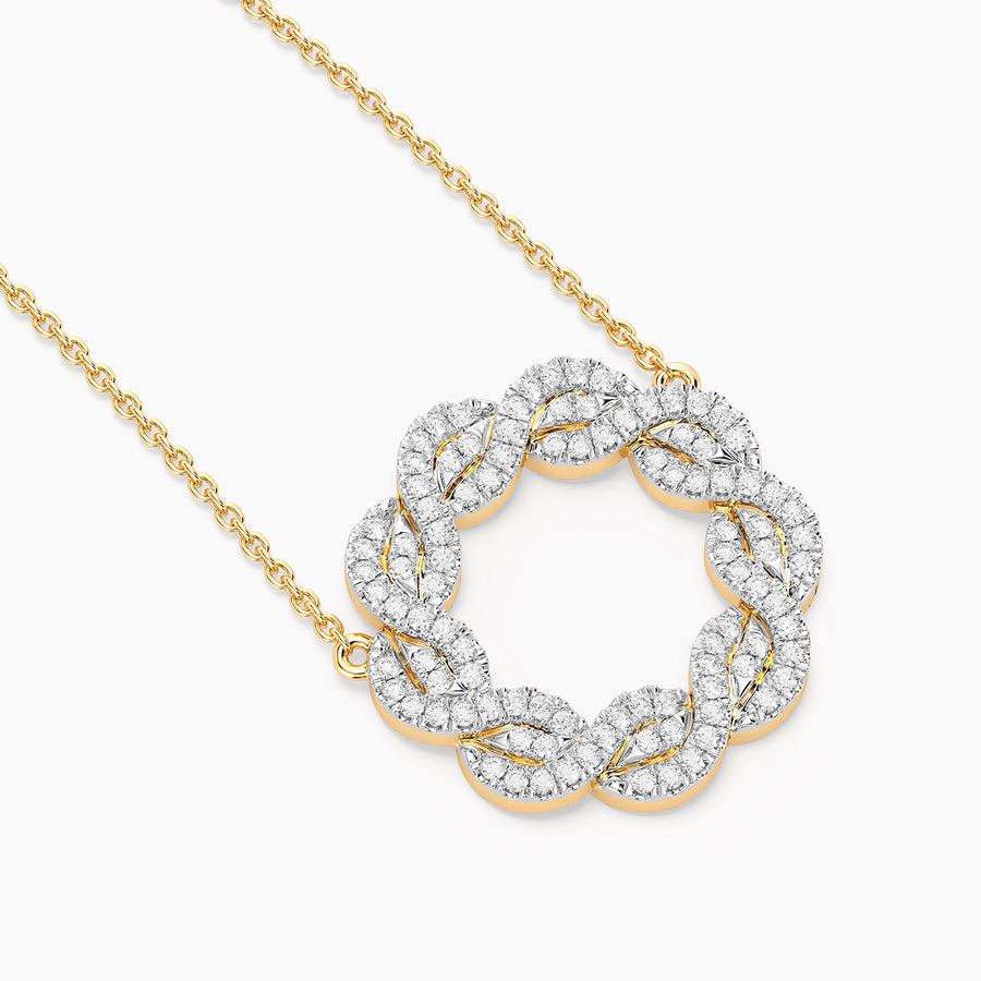 Lab-Grown Family Knot Pendant Necklace