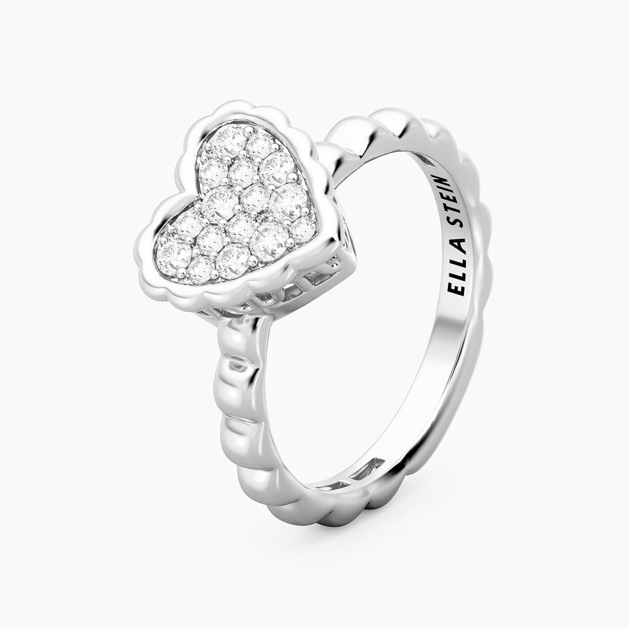 Lab-Grown Signature Heart Ring