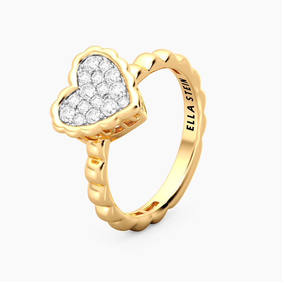 Lab-Grown Signature Heart Ring