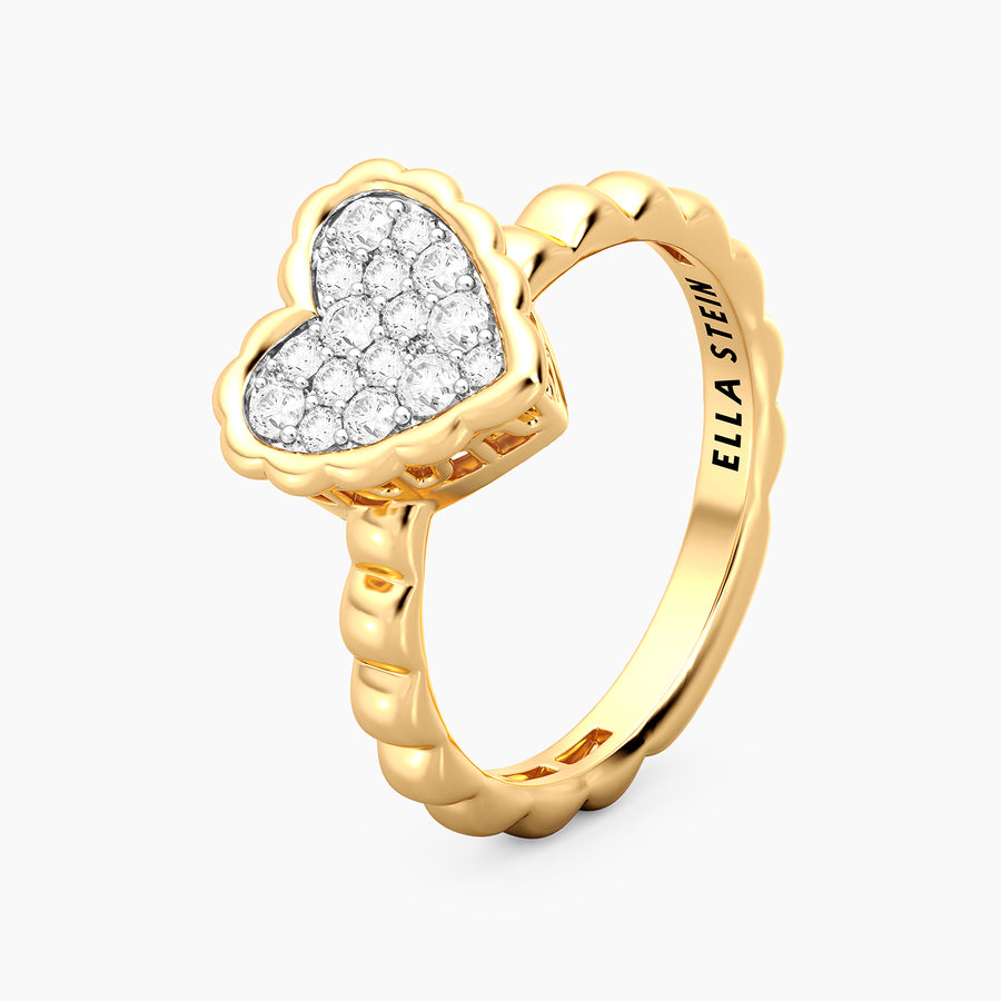 Lab-Grown Signature Heart Ring