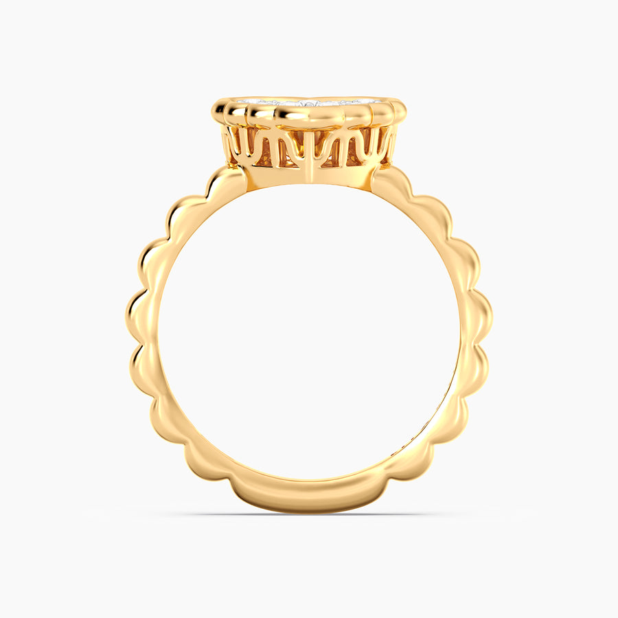 Lab-Grown Signature Heart Ring