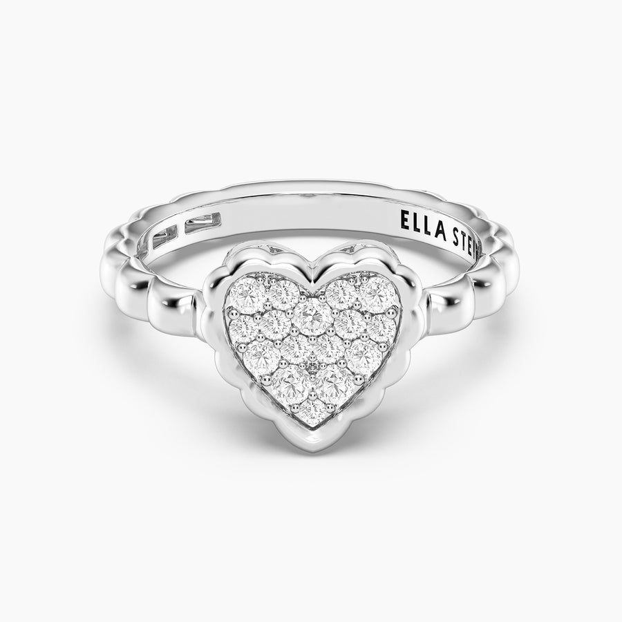 Lab-Grown Signature Heart Ring
