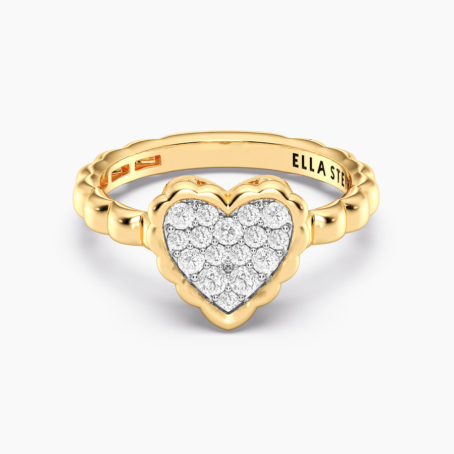 Lab-Grown Signature Heart Ring