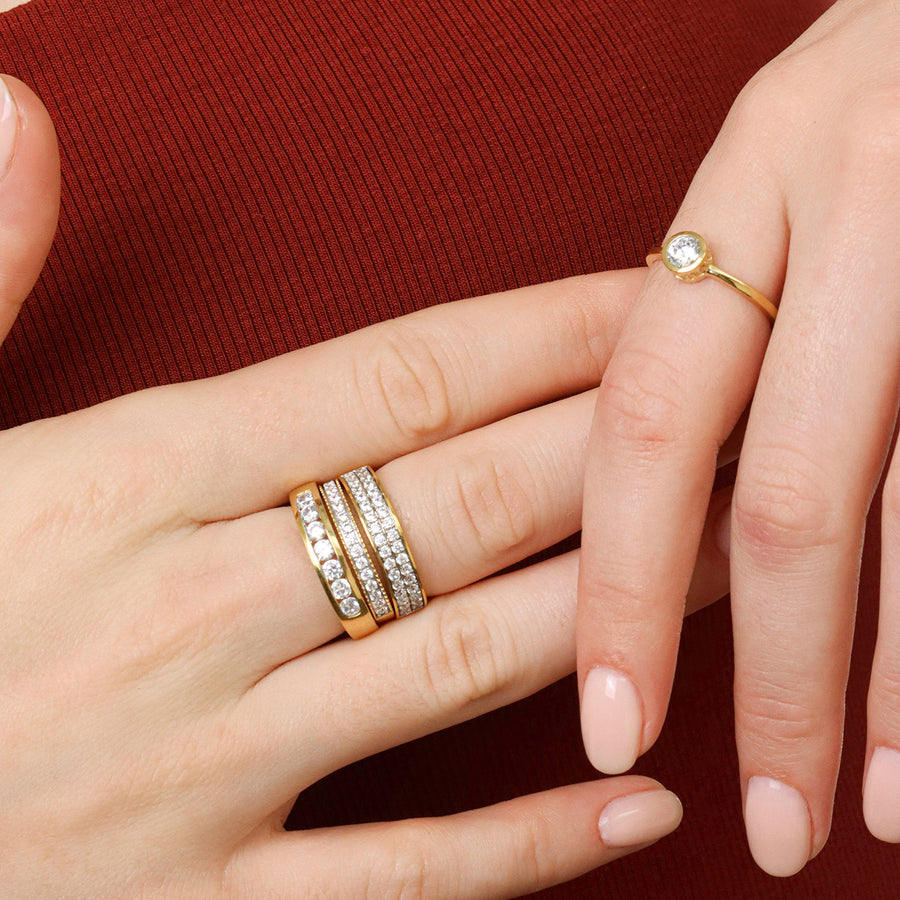 Lab-Grown 0.2 Ct Luminous Luxe Band Ring
