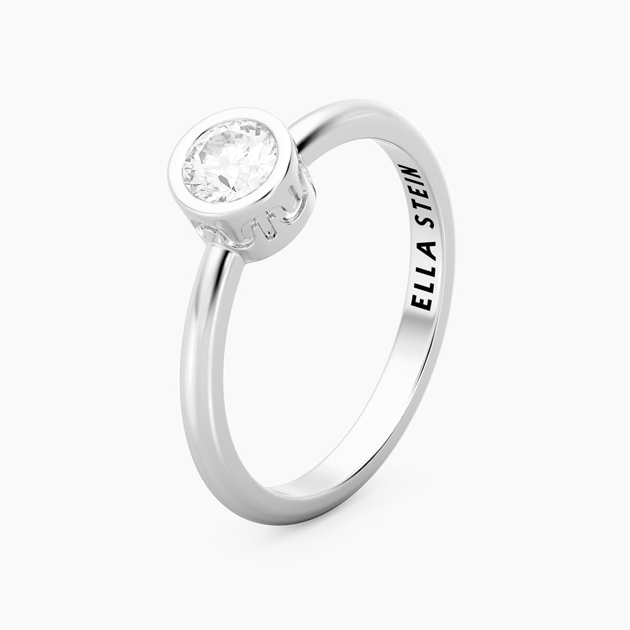 Lab-Grown 0.33 Ct Signature Bezel Ring