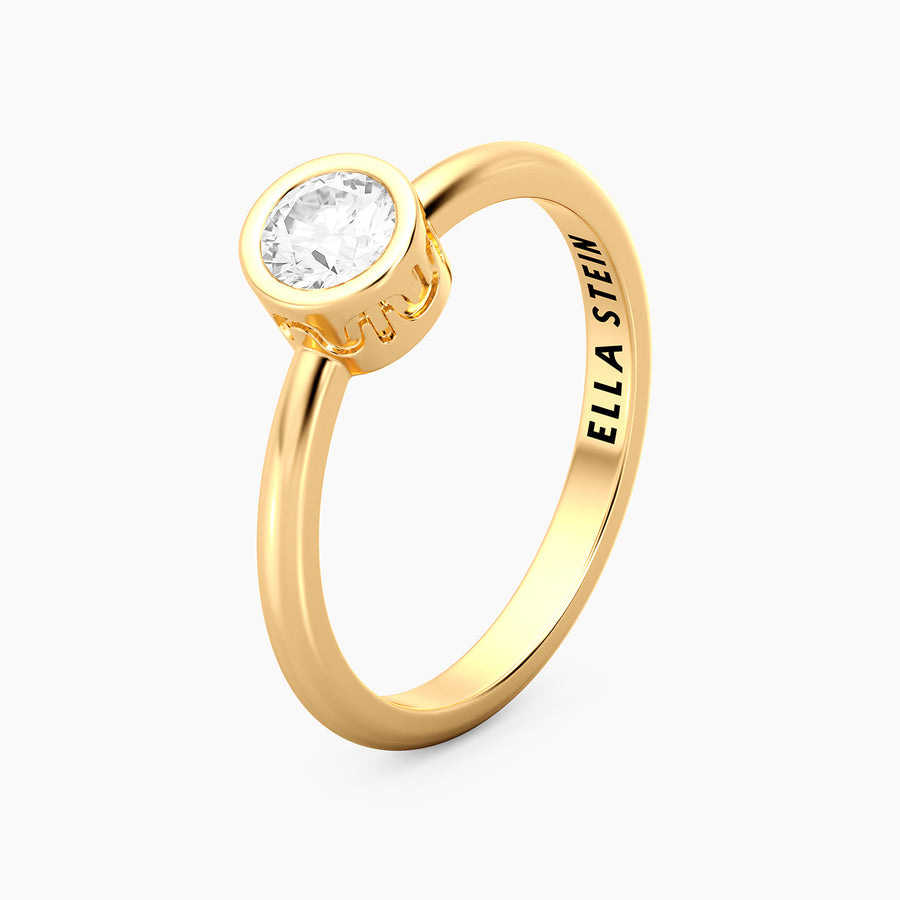 Lab-Grown 0.33 Ct Signature Bezel Ring