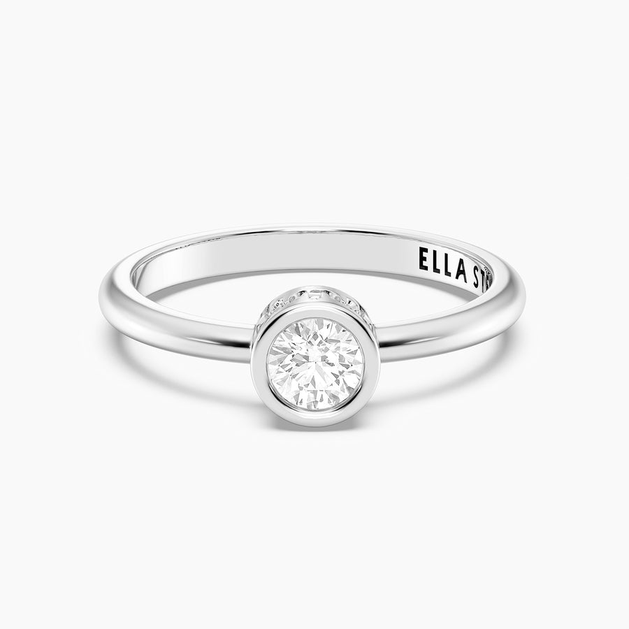 Lab-Grown 0.33 Ct Signature Bezel Ring
