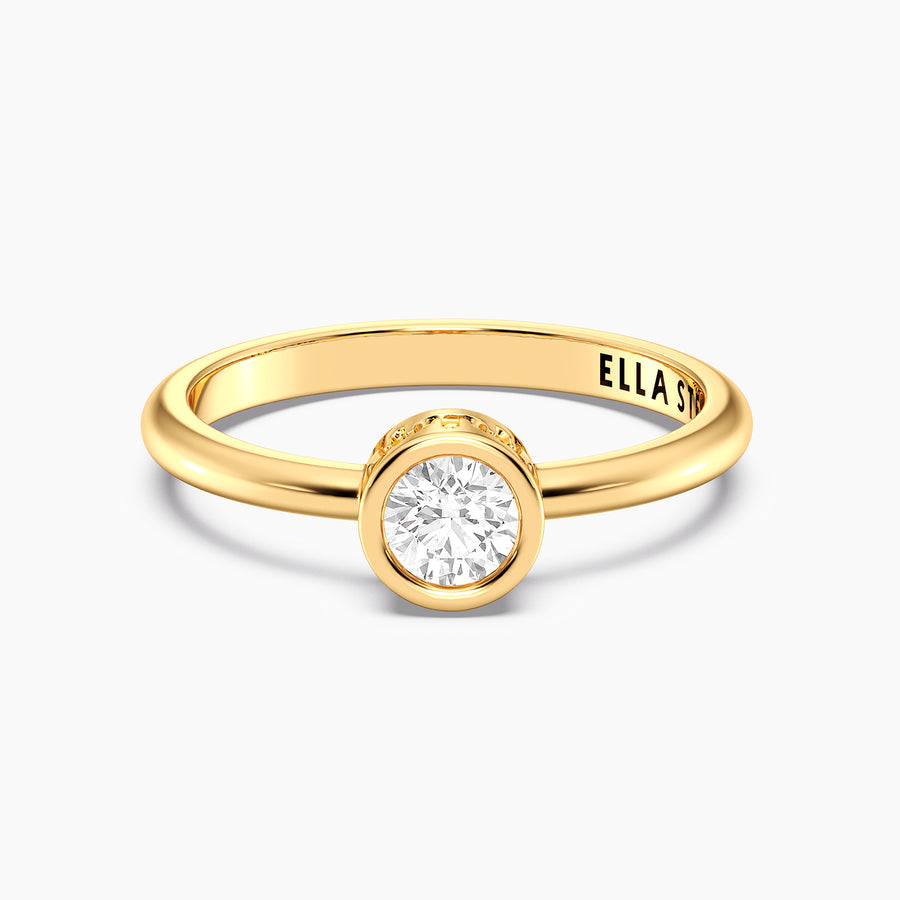 Lab-Grown 0.33 Ct Signature Bezel Ring