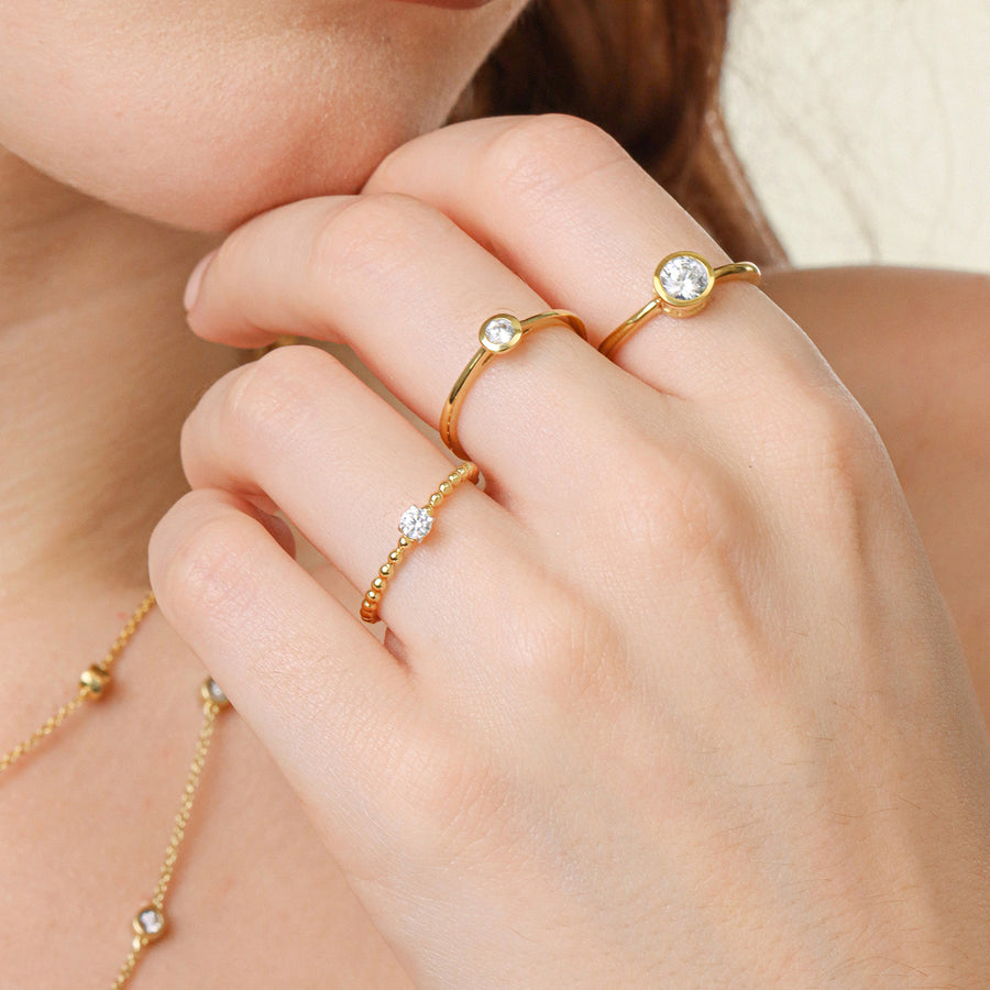 Lab-Grown 0.33 Ct Signature Bezel Ring