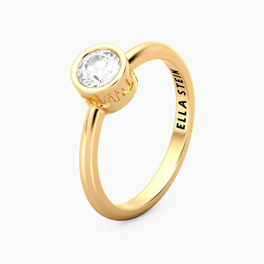 Lab-Grown 0.5 Ct Signature Bezel Ring