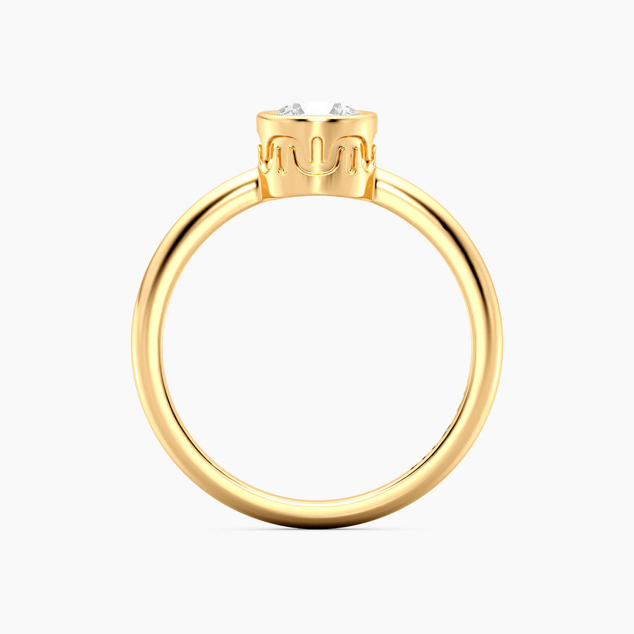 Lab-Grown 0.5 Ct Signature Bezel Ring