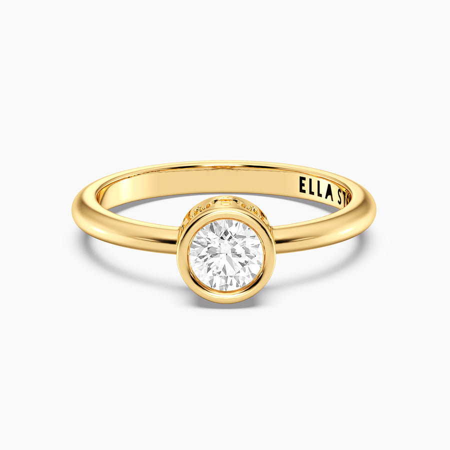 Lab-Grown 0.5 Ct Signature Bezel Ring