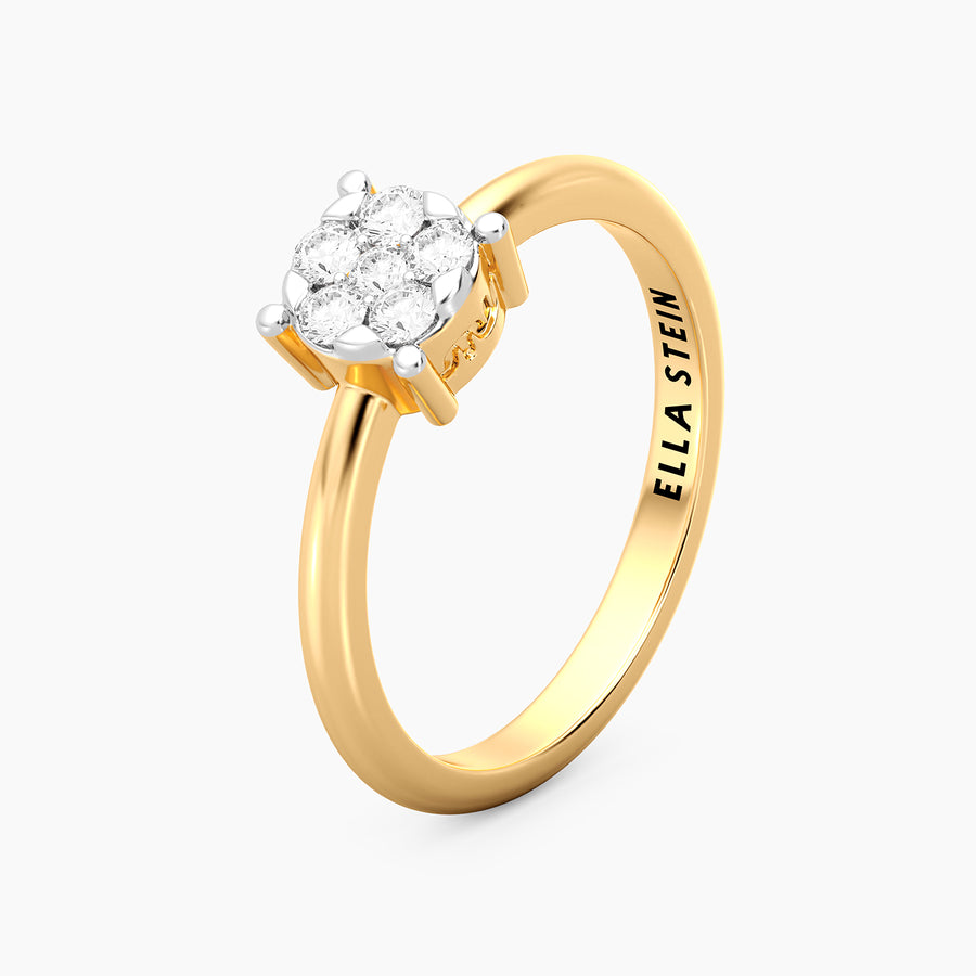 Lab-Grown Large Signature Four Prong Ring