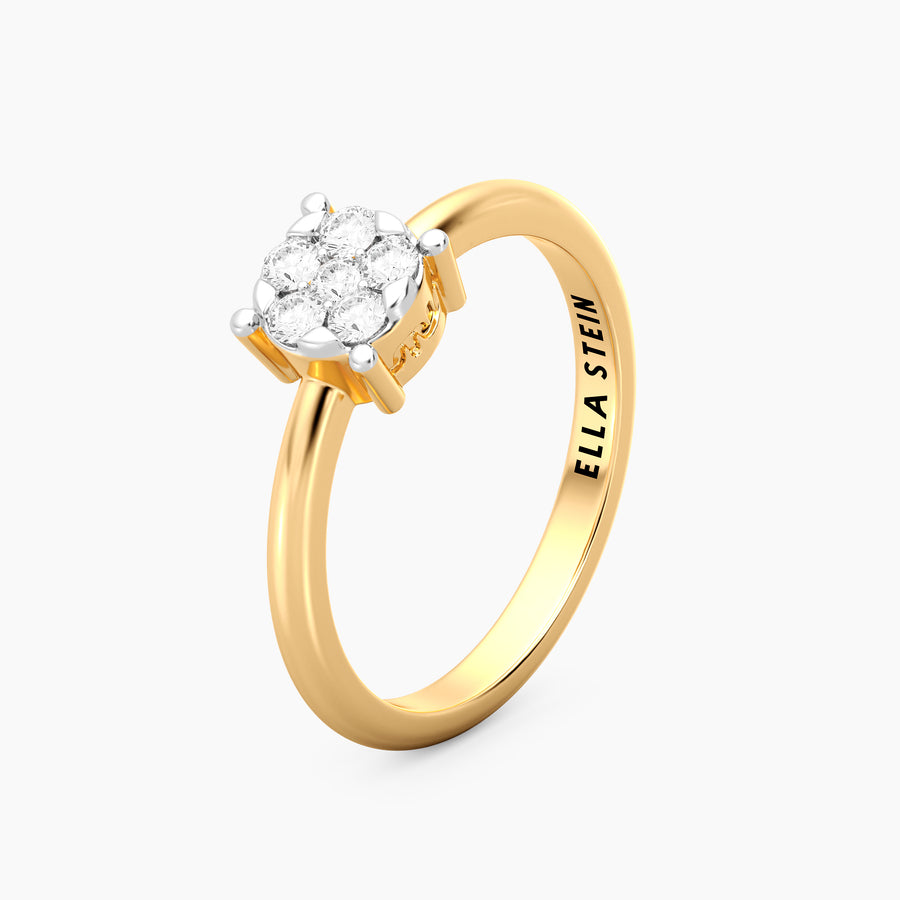 Lab-Grown Large Signature Four Prong Ring