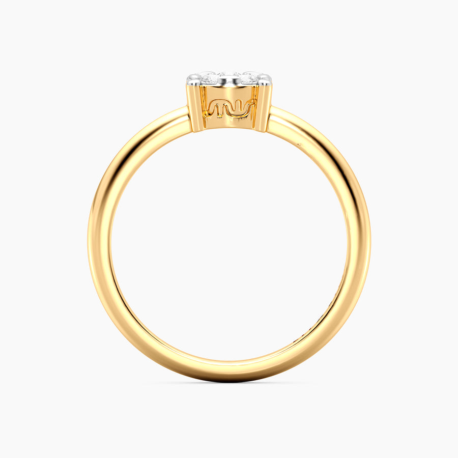 Lab-Grown Large Signature Four Prong Ring