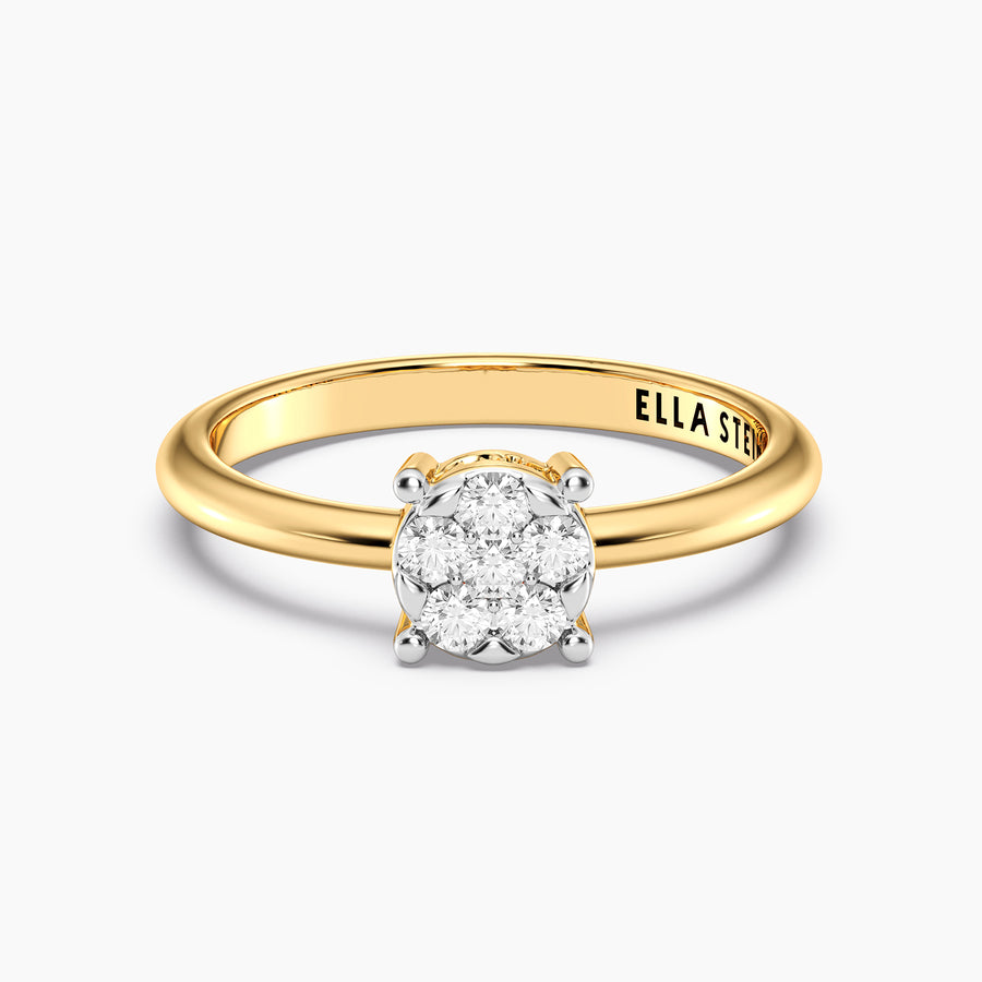 Lab-Grown Large Signature Four Prong Ring