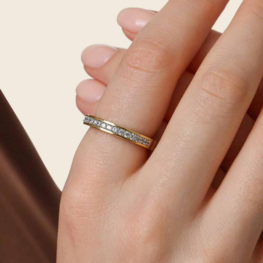 Lab-Grown Eternity Diamond Band Ring