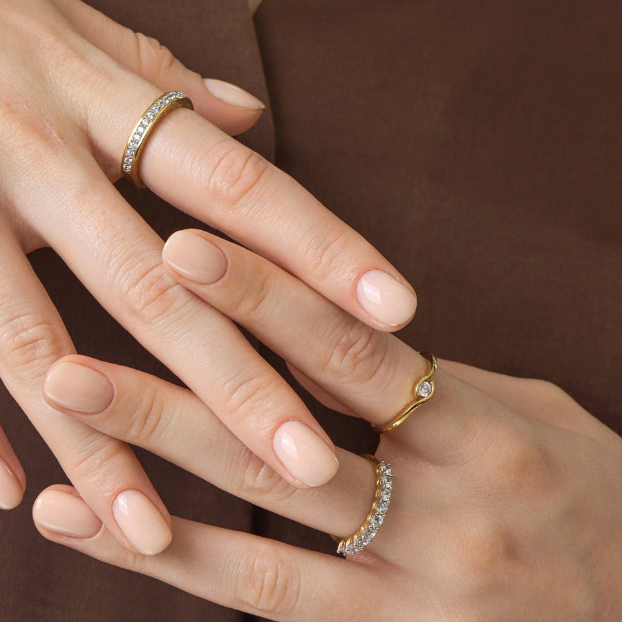 Lab-Grown 0.11 Ct Palms Ring