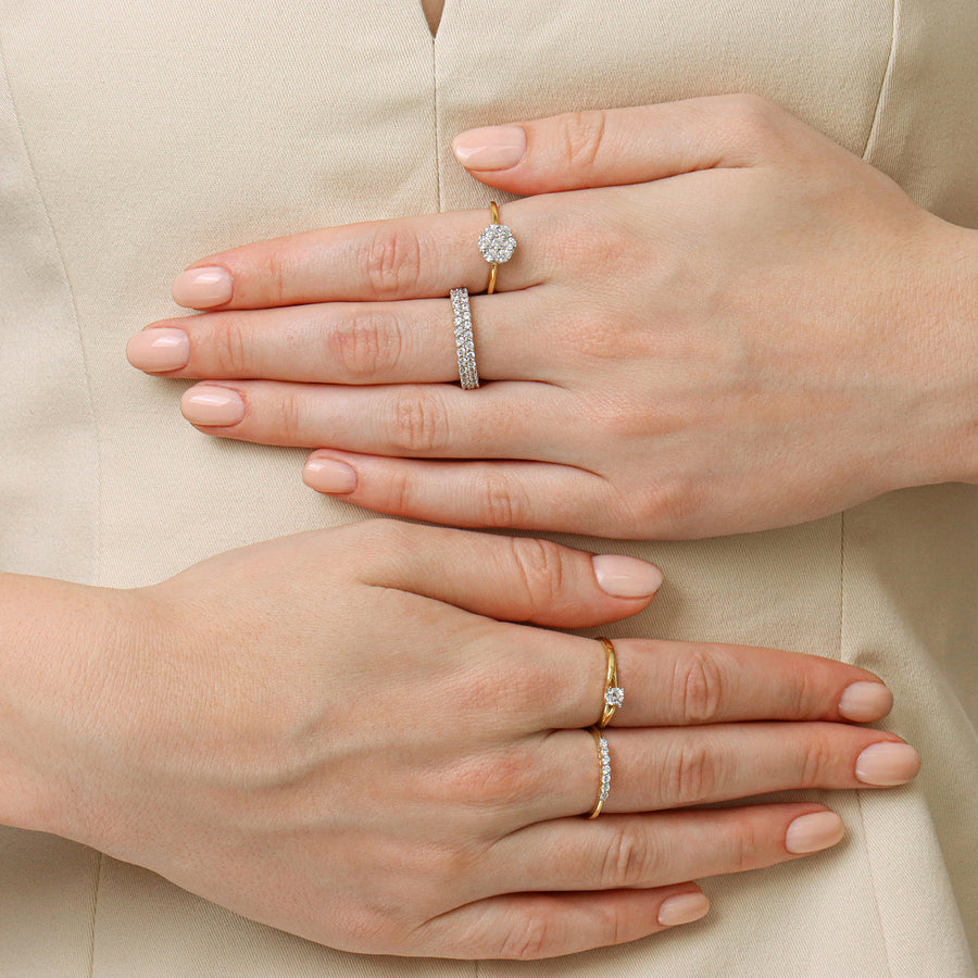 Lab-Grown 0.20 Ct Grapevine Solo Ring