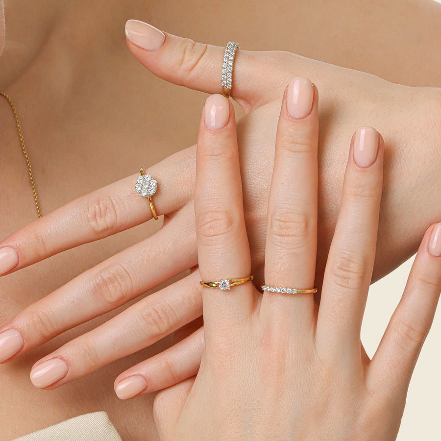 Lab-Grown 0.13 Ct Stars of The Show Stackable Ring