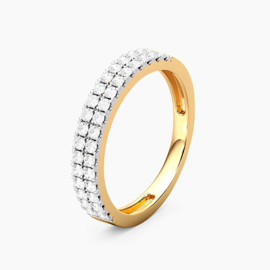 Lab-Grown  Shimmering Eternity Ring