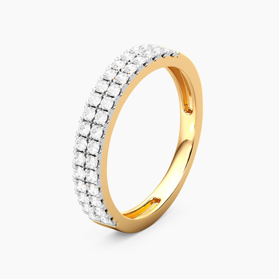 Lab-Grown  Shimmering Eternity Ring