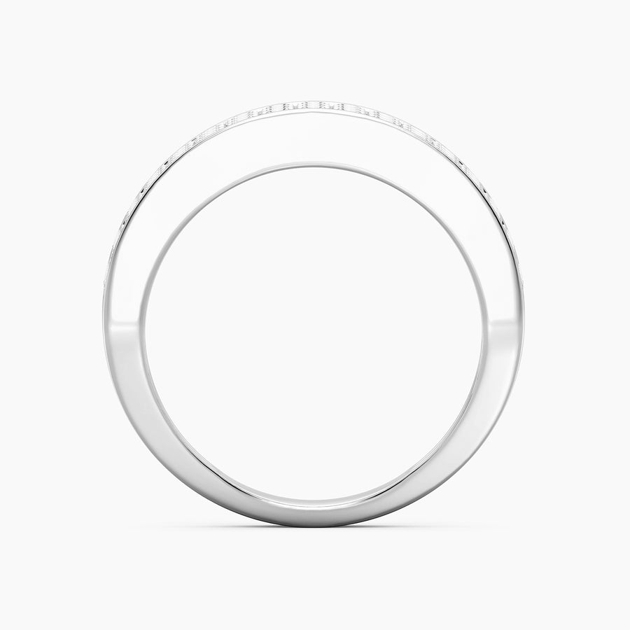 Lab-Grown  Bezel Bold Triple Row Ring