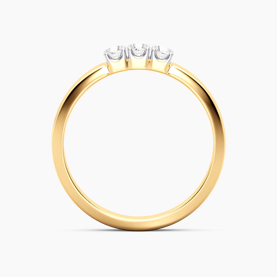 Lab-Grown Trio Band  Ring