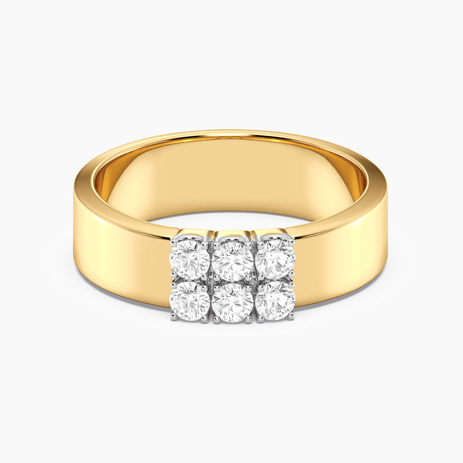 Lab-Grown Trio Band  Ring