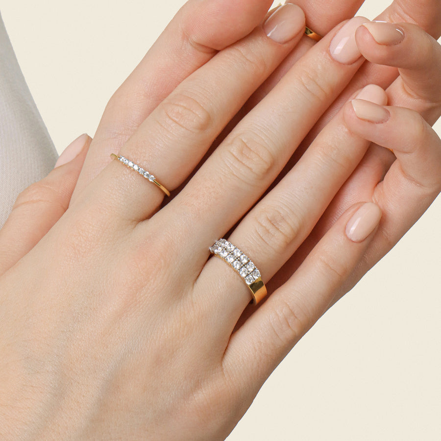 Lab-Grown 0.18 Ct Stars of The Show Stackable Ring