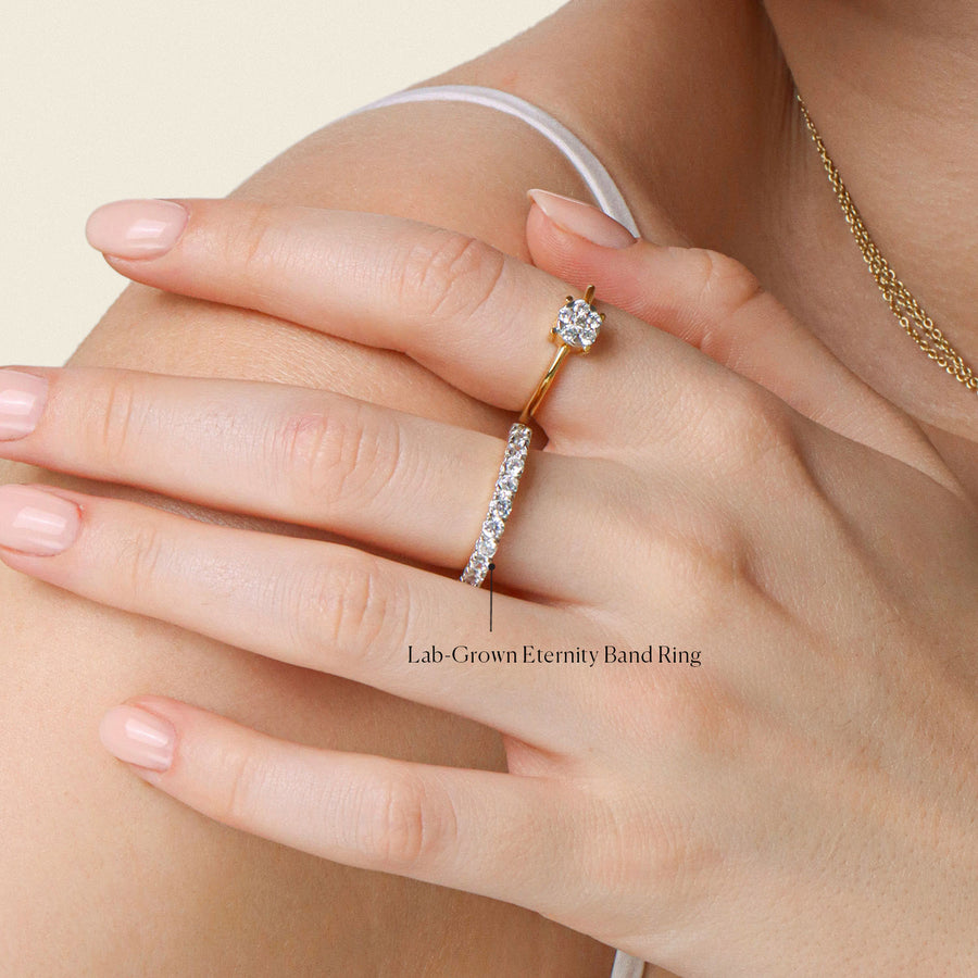 Lab-Grown Eternity Band Ring