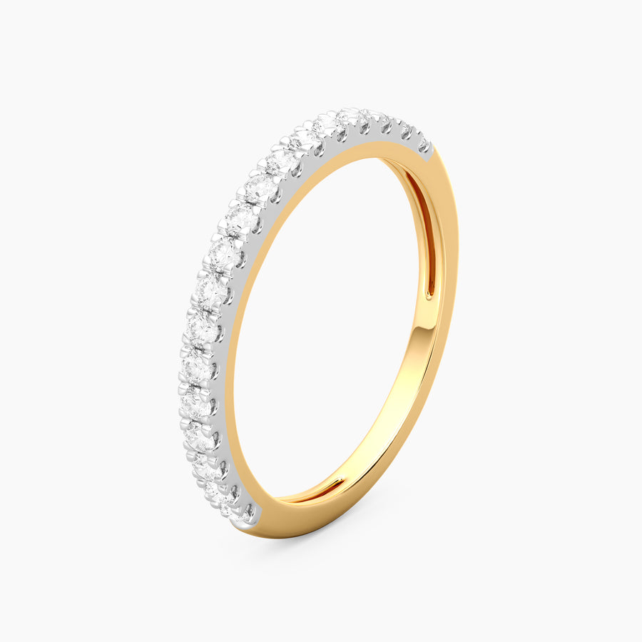 Lab-Grown  Golden Harmony Eternity Ring