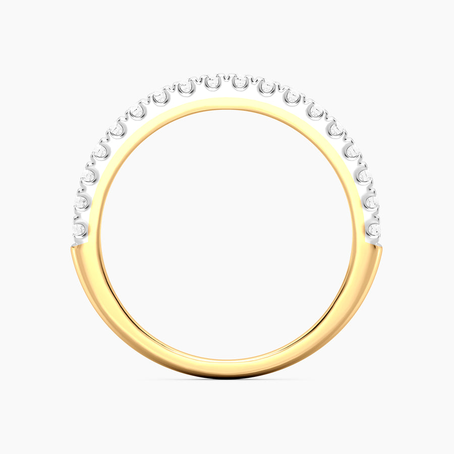 Lab-Grown  Golden Harmony Eternity Ring