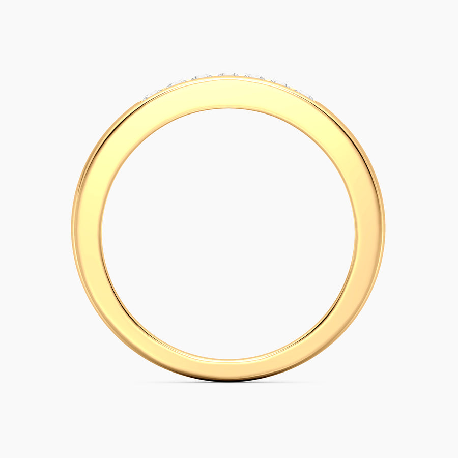 Lab-Grown  0.13  Ct Stackable Symmetry Ring