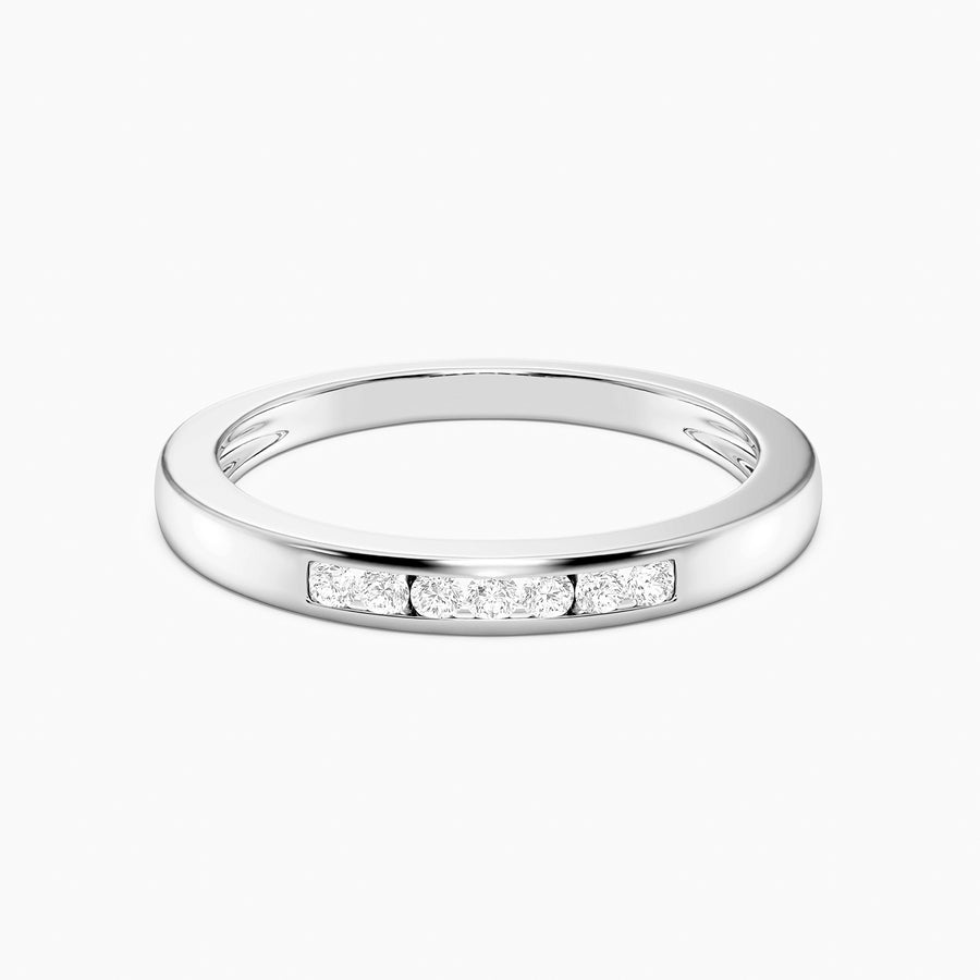 Lab-Grown  0.13  Ct Stackable Symmetry Ring