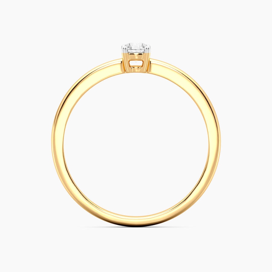 Lab-Grown 0.13 Ct Solo Diamond Stackable Ring