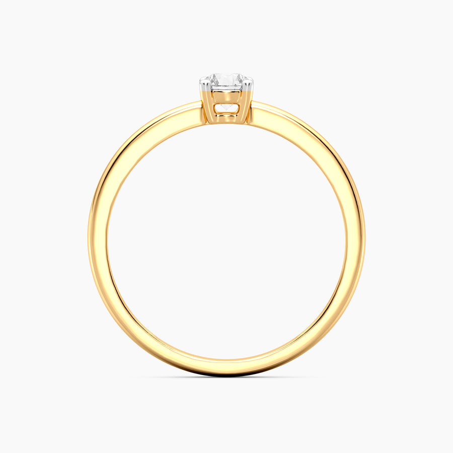Lab-Grown 0.20 Ct Solo Diamond Stackable Ring