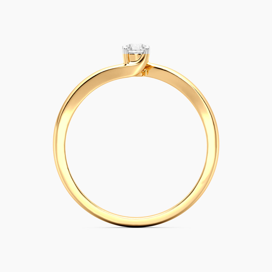 Lab-Grown 0.11 Ct Twist & Turn Solo Ring