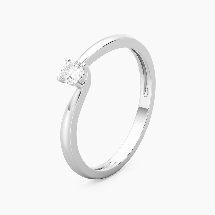 Lab-Grown 0.13 Ct Twist & Turn Solo Ring