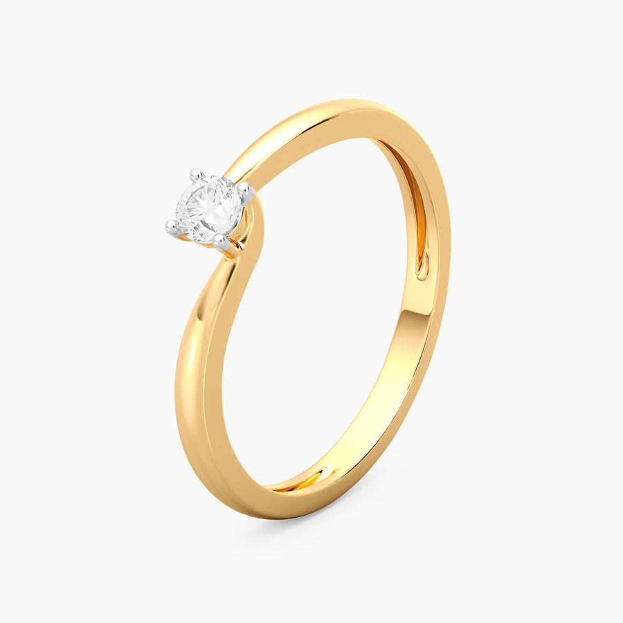 Lab-Grown 0.13 Ct Twist & Turn Solo Ring