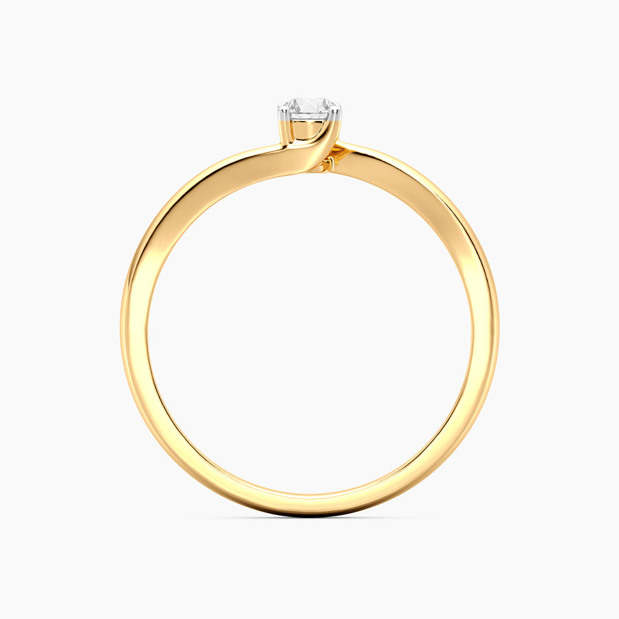 Lab-Grown 0.13 Ct Twist & Turn Solo Ring