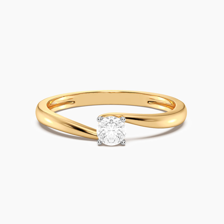 Lab-Grown 0.20 Ct Twist & Turn Solo Ring