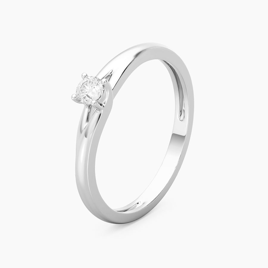 Lab-Grown 0.11 Ct Grapevine Solo Ring