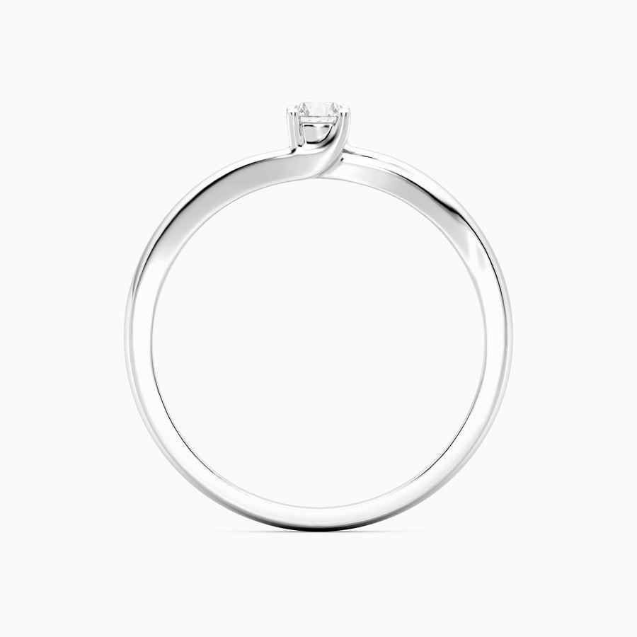 Lab-Grown 0.11 Ct Grapevine Solo Ring