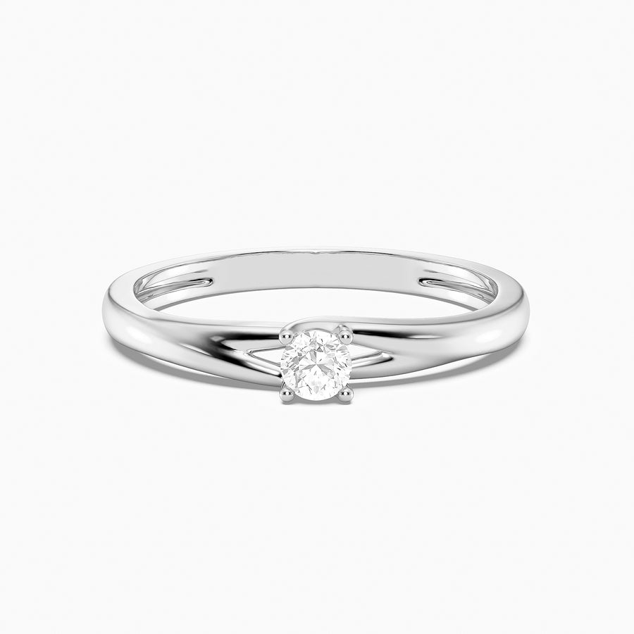 Lab-Grown 0.11 Ct Grapevine Solo Ring