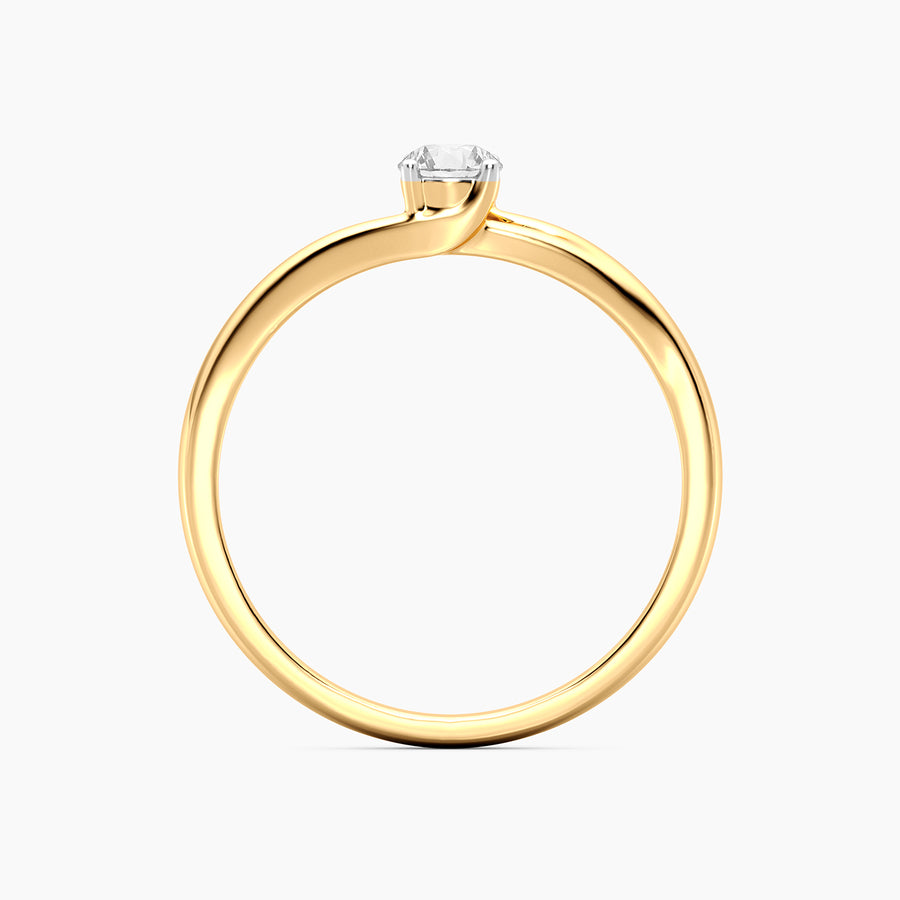 Lab-Grown 0.20 Ct Grapevine Solo Ring
