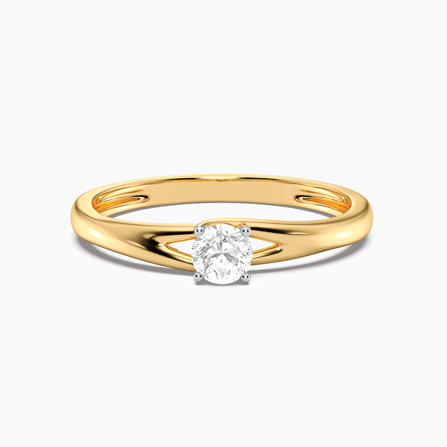 Lab-Grown 0.20 Ct Grapevine Solo Ring