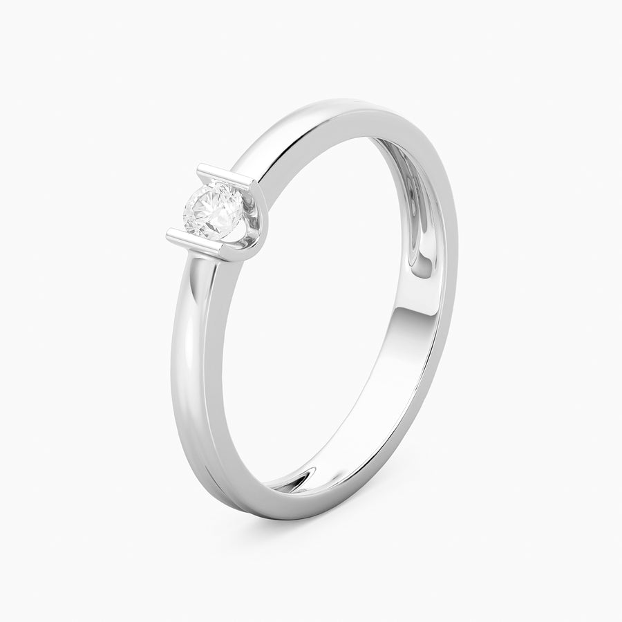 Lab-Grown 0.11 Ct Twin Bar Stackable Ring