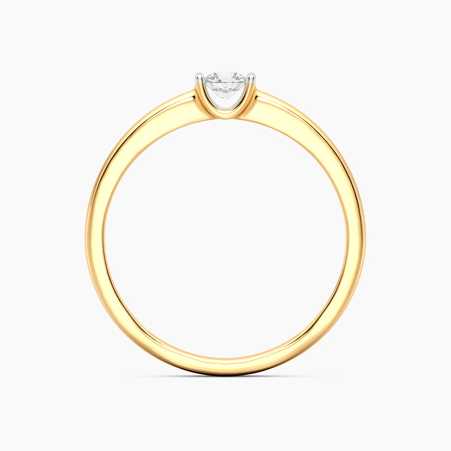 Lab-Grown 0.13 Ct Twin Bar Stackable Ring